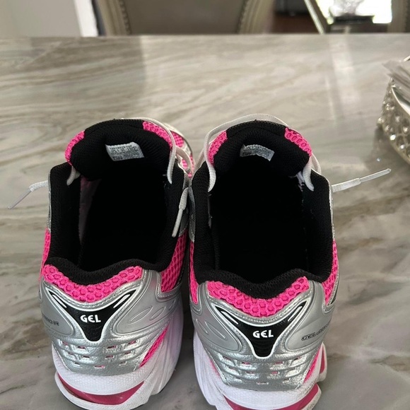 Women\'s Pink and Silver Athletic Shoes